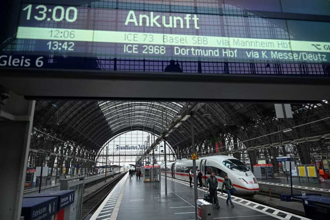 Passengers in Germany are stranded by strikes hitting trains and airlines Passengers in Germany are stranded by strikes hitting trains and airlines