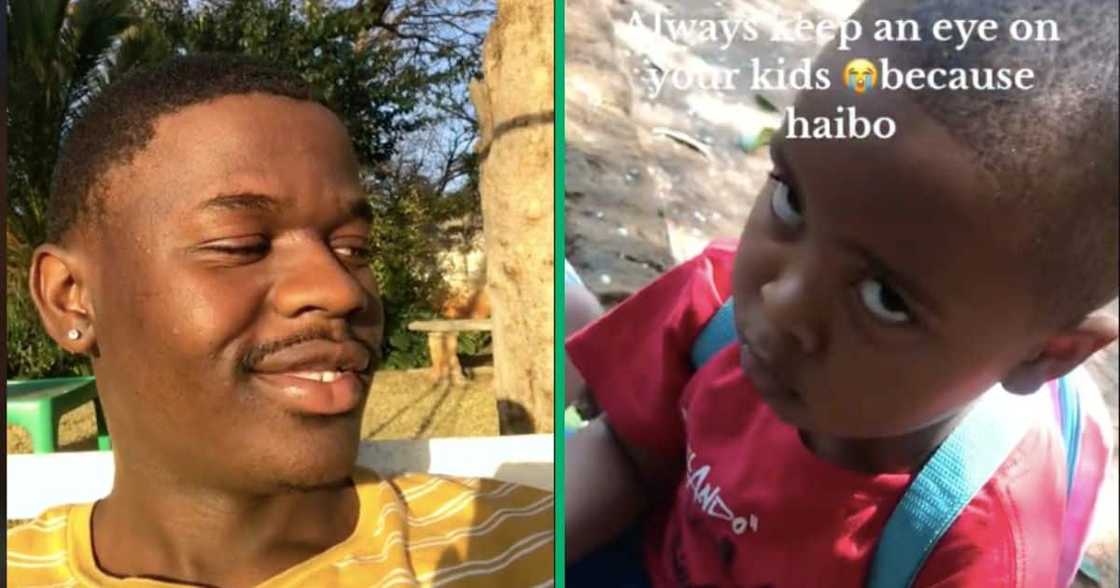 A man caught the kids about to play with matches, and one gave him side-eye A man caught the kids about to play with matches, and one gave him side-eye