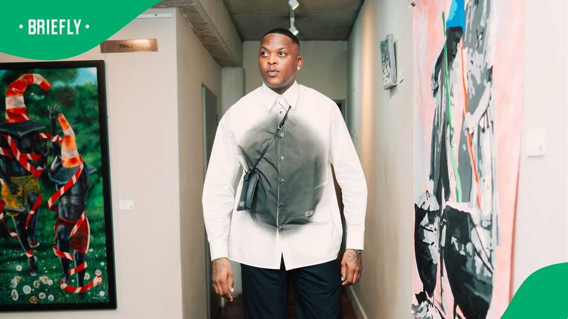 Oscar Mbo steps out in R20k Louis Vuitton Monte Carlo Moccasins Oscar Mbo steps out in R20k Louis Vuitton Monte Carlo Moccasins