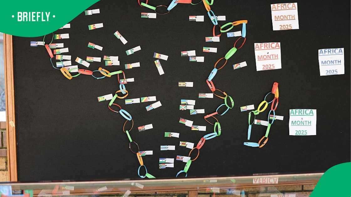 Art displayed at the Africa Day celebrations. Art displayed at the Africa Day celebrations.