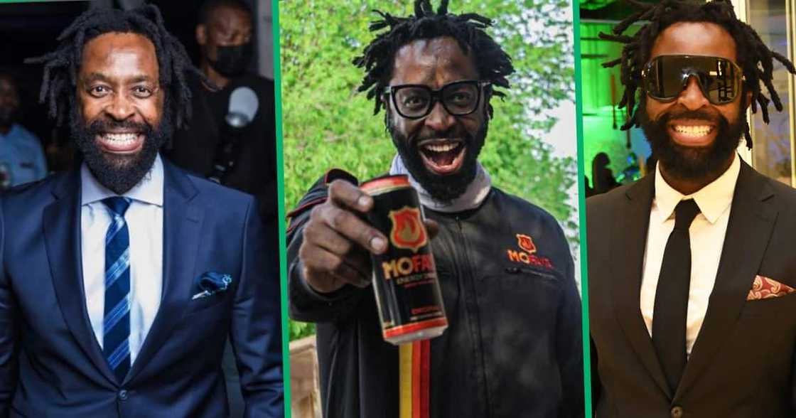 Businessman DJ Sbu and his internationally acclaimed energy drink MOFAYA. Businessman DJ Sbu and his internationally acclaimed energy drink MOFAYA.