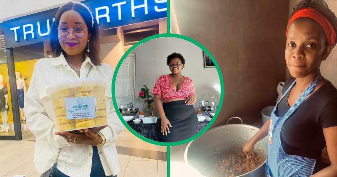 Three South African female graduates in diverse fields are thriving in the food industry as bakers and caterers