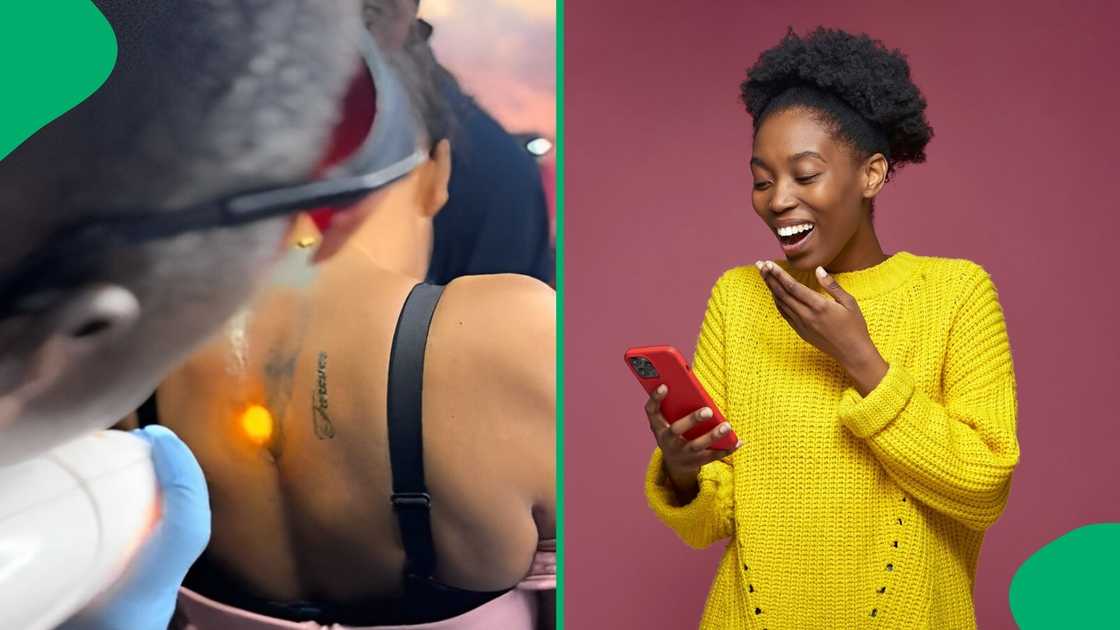 A woman removed a tattoo of her ex and had people laughing at her pain. A woman removed a tattoo of her ex and had people laughing at her pain.