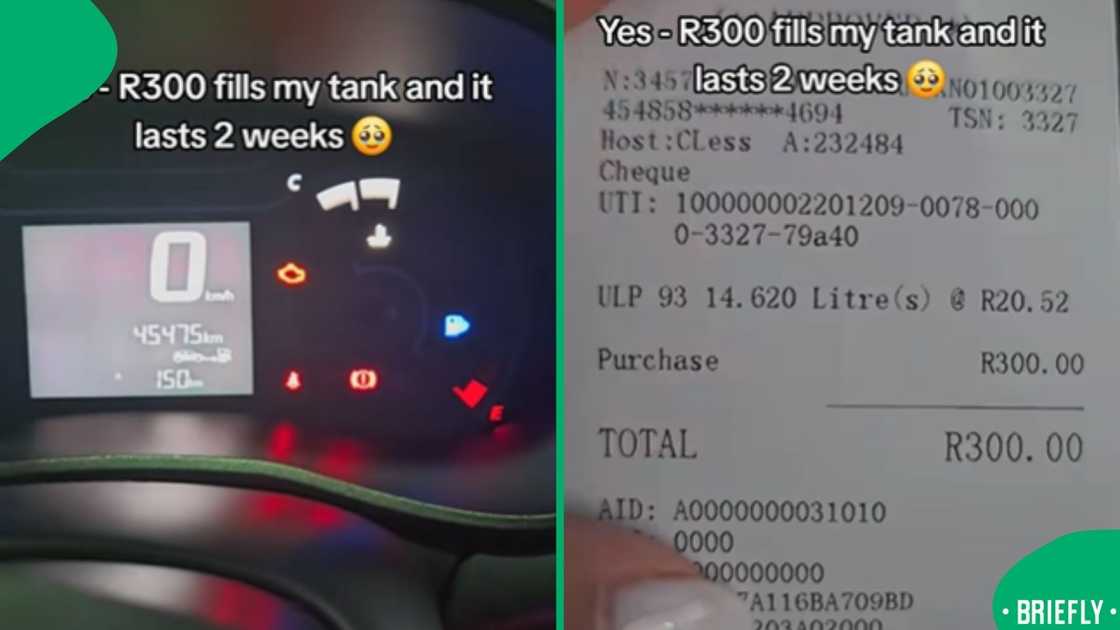 South Africans were in disbelief after a video showed a woman claiming her R300 tank lasts two weeks South Africans were in disbelief after a video showed a woman claiming her R300 tank lasts two weeks