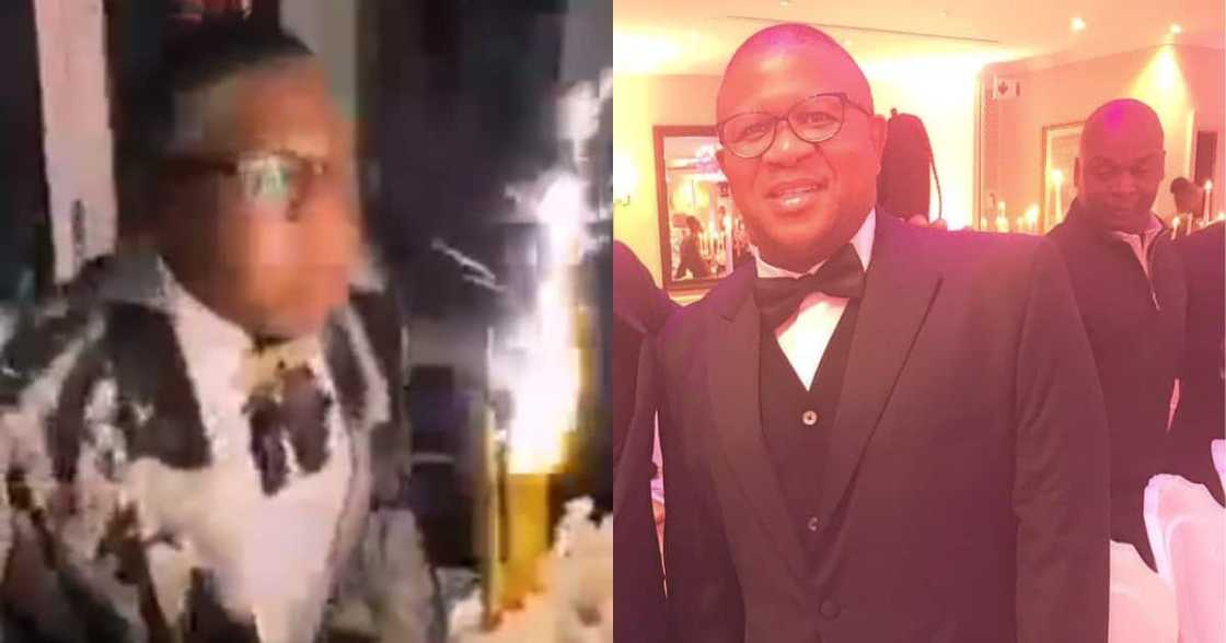 Mzansi Can't Deal With Clip of Fikile Mbalula Trying to Blow Sparklers Mzansi Can't Deal With Clip of Fikile Mbalula Trying to Blow Sparklers