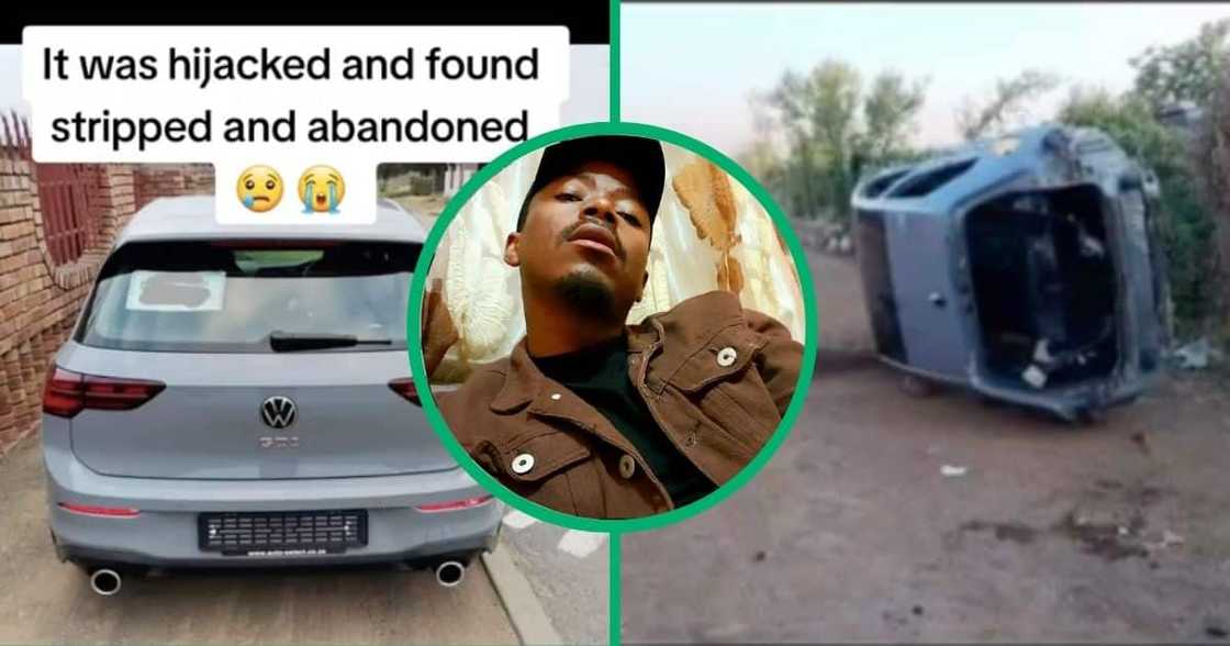 A VW Golf 8 GTI was stripped of its parts in a TikTok video A VW Golf 8 GTI was stripped of its parts in a TikTok video