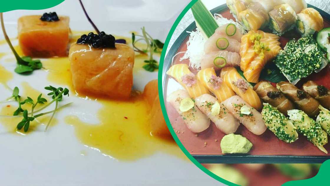 Nobu Cape Town menu options. Nobu Cape Town menu options.