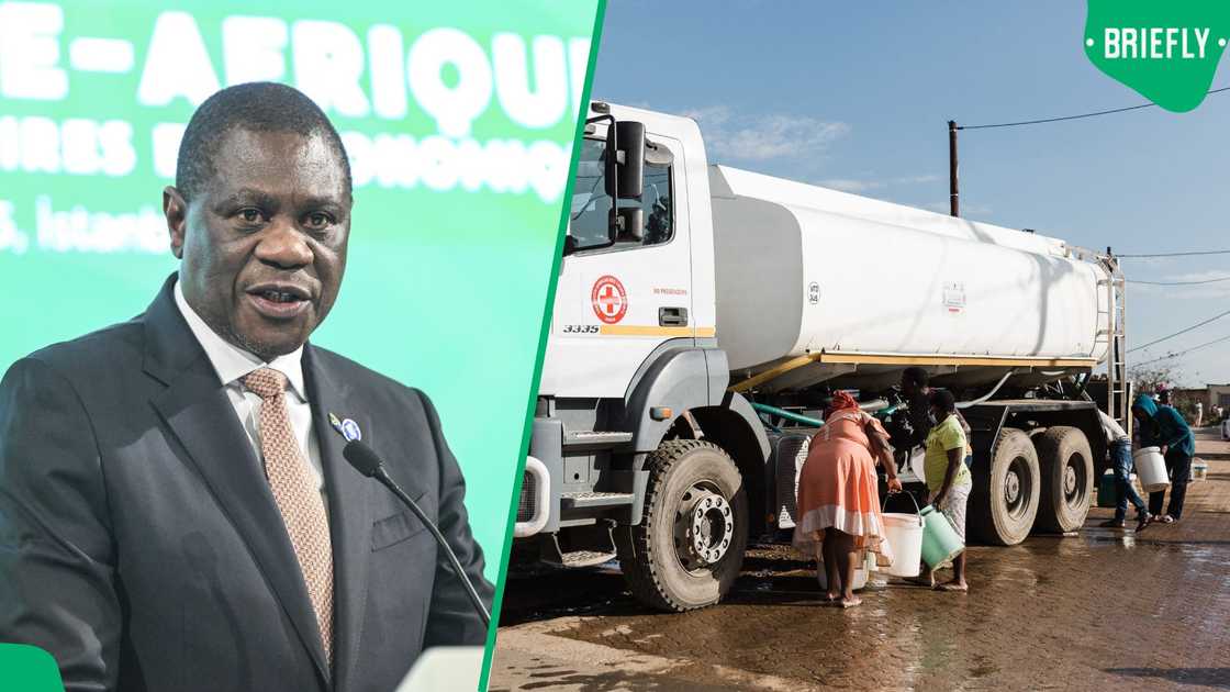 Paul Mashatile visited Bronkhorstspruit amid the water contamination crisis