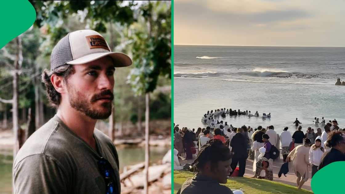 The video was taken in December, showing that even during the festive season, people were still seeking God