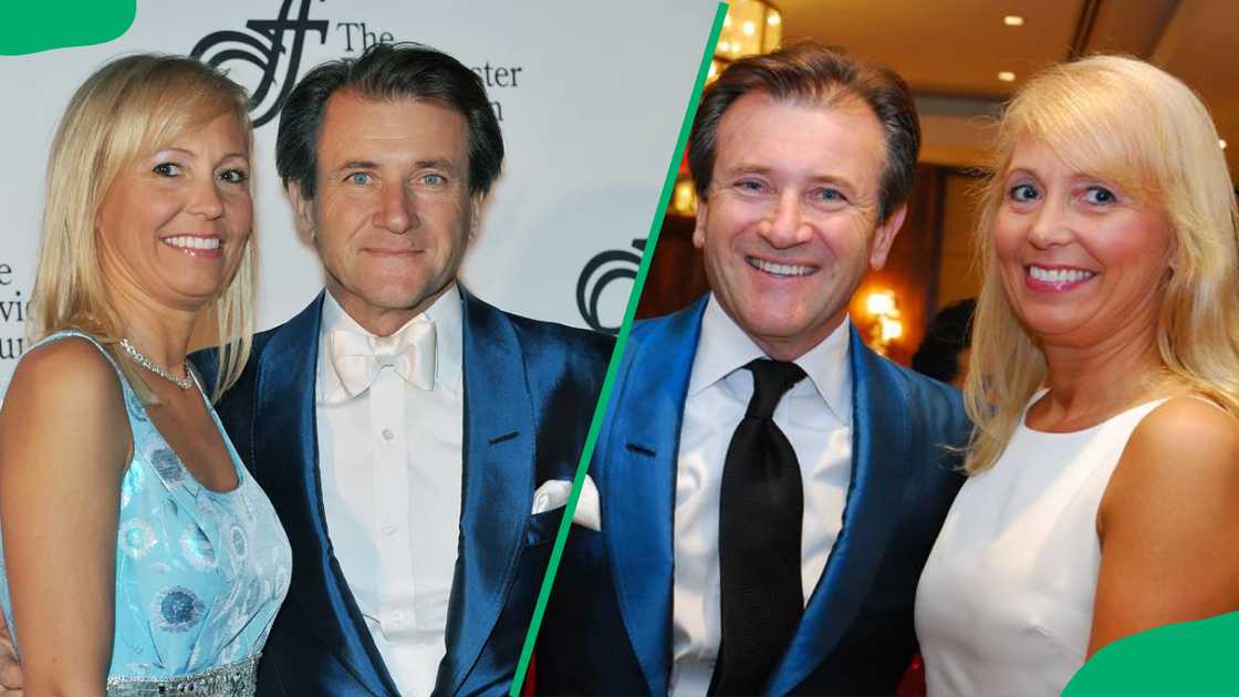 Robert Herjavec and Diane Plese all smiles at an event Robert Herjavec and Diane Plese all smiles at an event