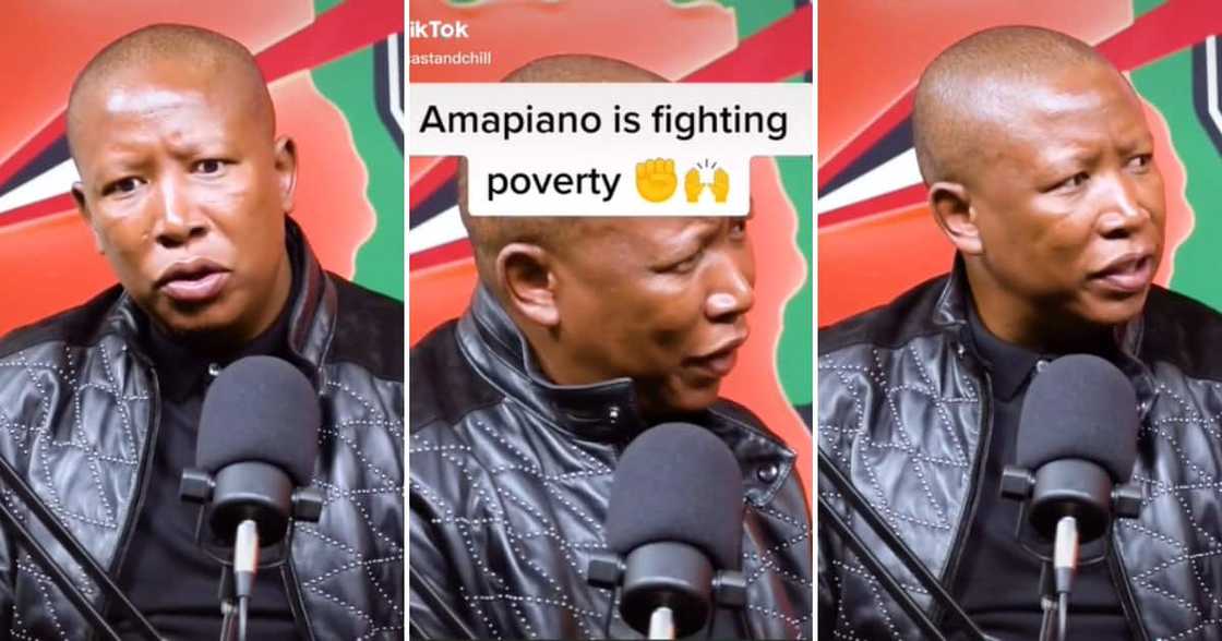 Julius Malema gives ups to amapiano music combating poverty Julius Malema gives ups to amapiano music combating poverty