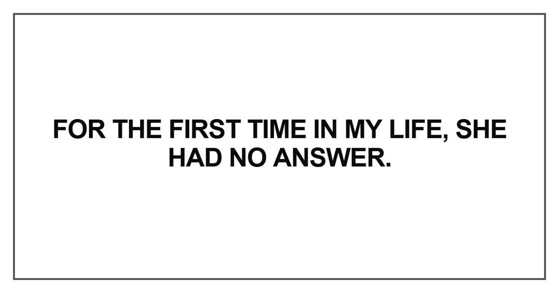 For the first time For the first time