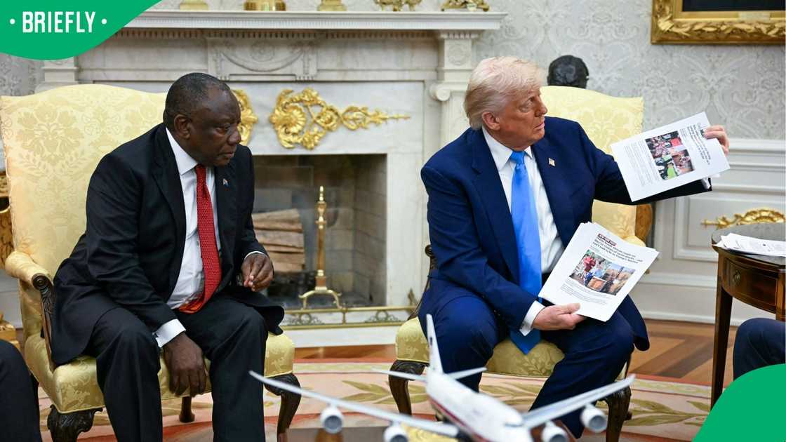 Donald Trump met with President Cyril Ramaphosa in the Oval Office Donald Trump met with President Cyril Ramaphosa in the Oval Office