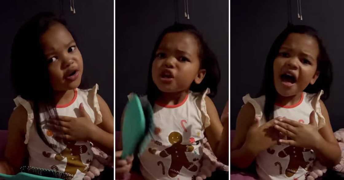 A sassy toddler complained about the six stages Eskom implemented. A sassy toddler complained about the six stages Eskom implemented.