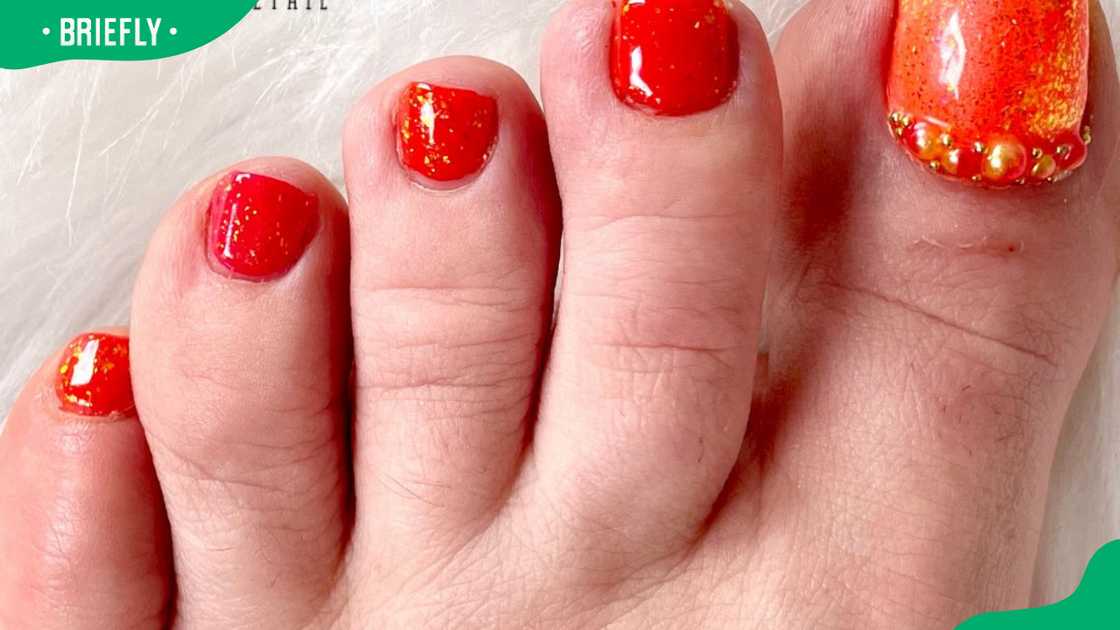 Summer sunset nails Summer sunset nails