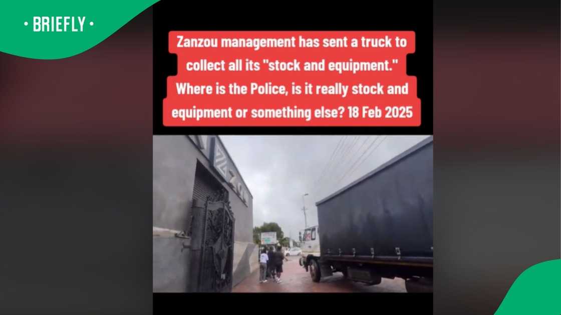 A truck was spotted nearing Zanzou. A truck was spotted nearing Zanzou.