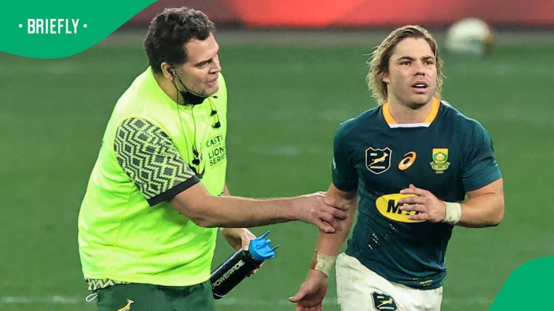 Rassie Erasmus and Faf de Klerk