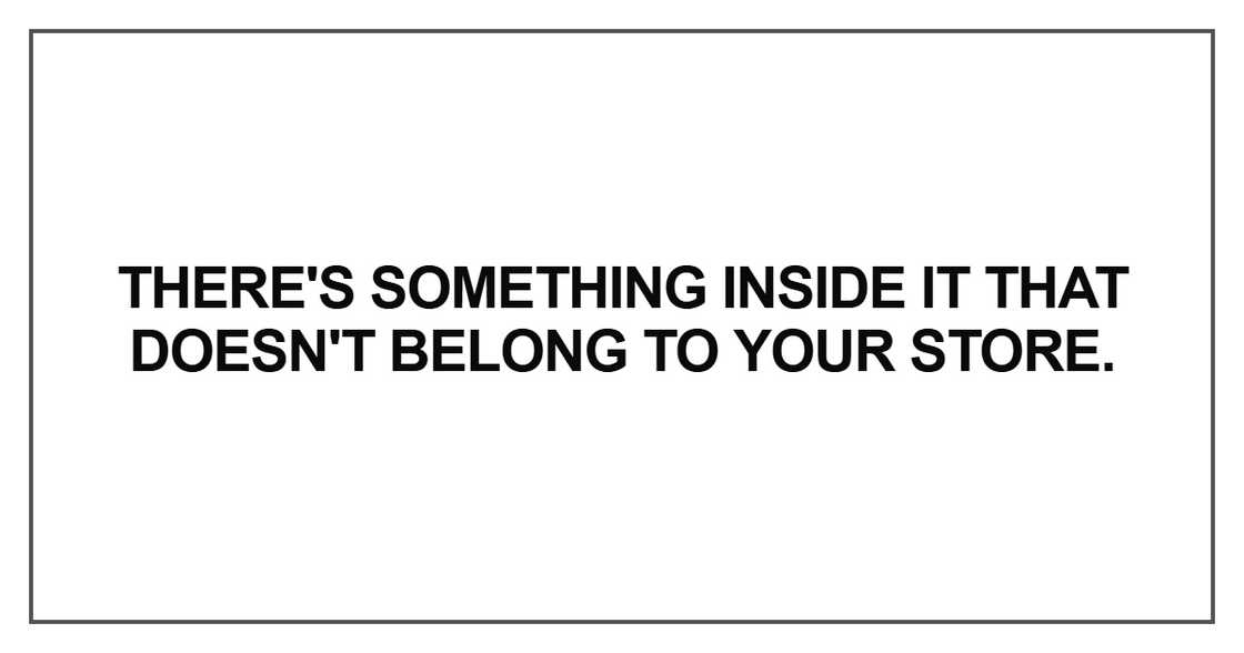 There's something inside it
