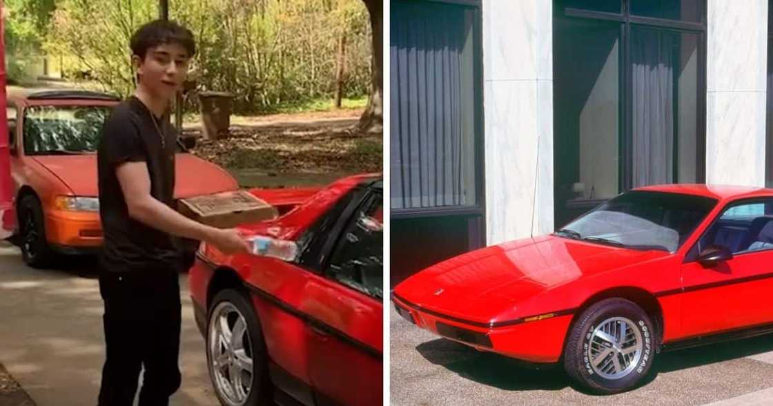 Pontiac Fiero, first car, boy, american, pontiac