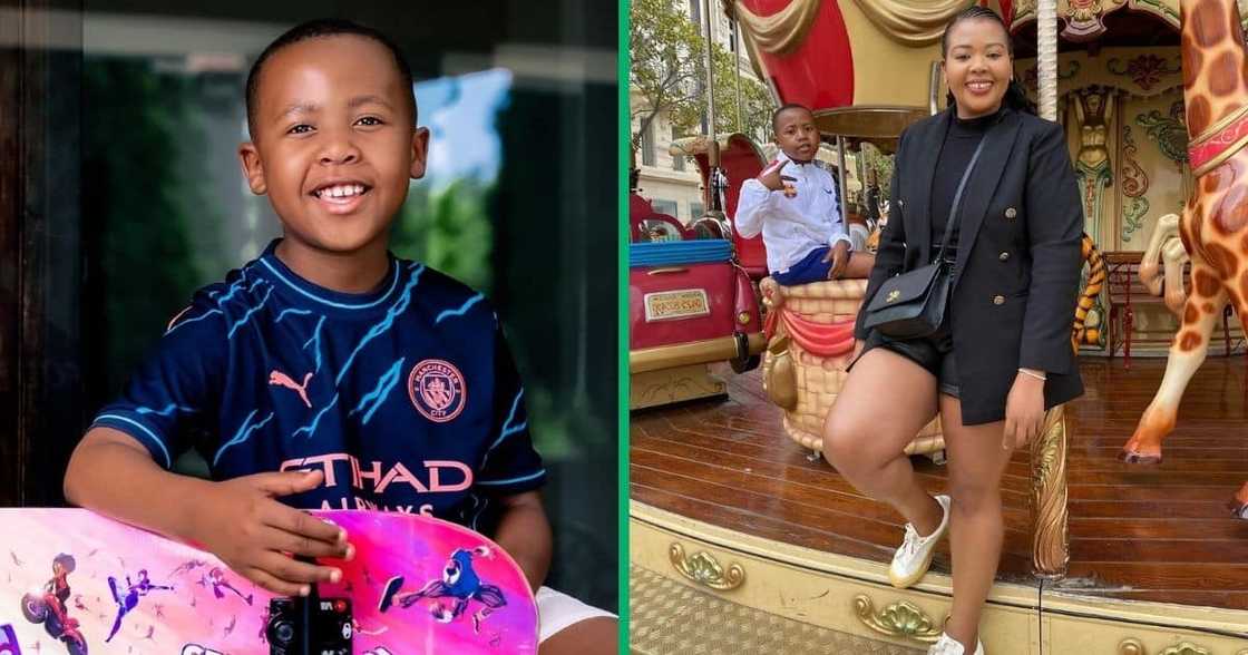 Anele Mdoda says her son Alakhe wanted to rewatch the RWC final Anele Mdoda says her son Alakhe wanted to rewatch the RWC final