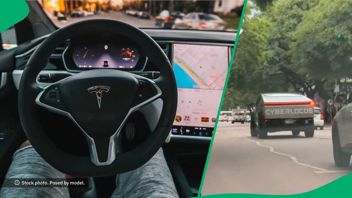 Tesla Cybertruck found in Pretoria and goes viral on TikTok