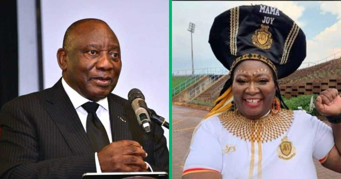 Mama Joy celebrating President Cyril Ramaphosa's 71st birthday. Mama Joy celebrating President Cyril Ramaphosa's 71st birthday.