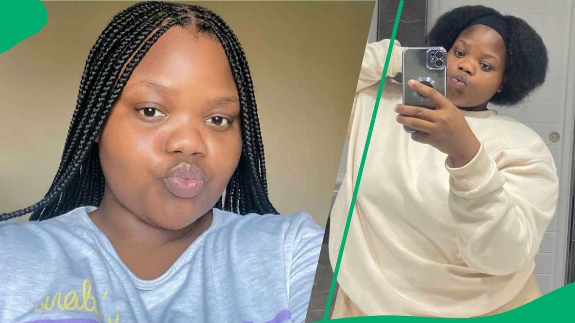 A TikTok video shows a woman unveiling her job as a gorilla. A TikTok video shows a woman unveiling her job as a gorilla.