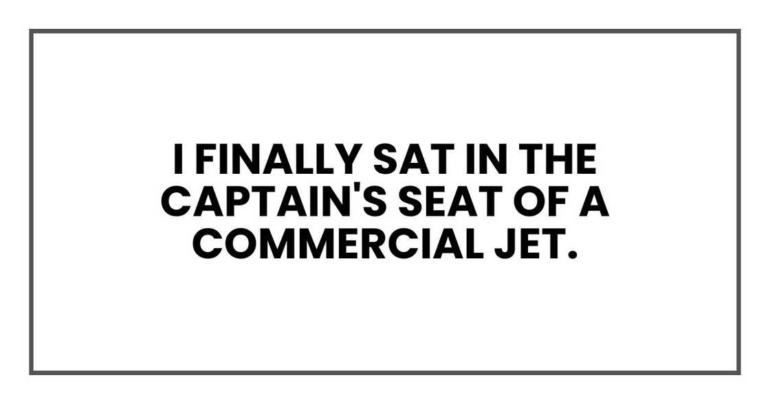 I finally sat in the captain's seat of a commercial jet.