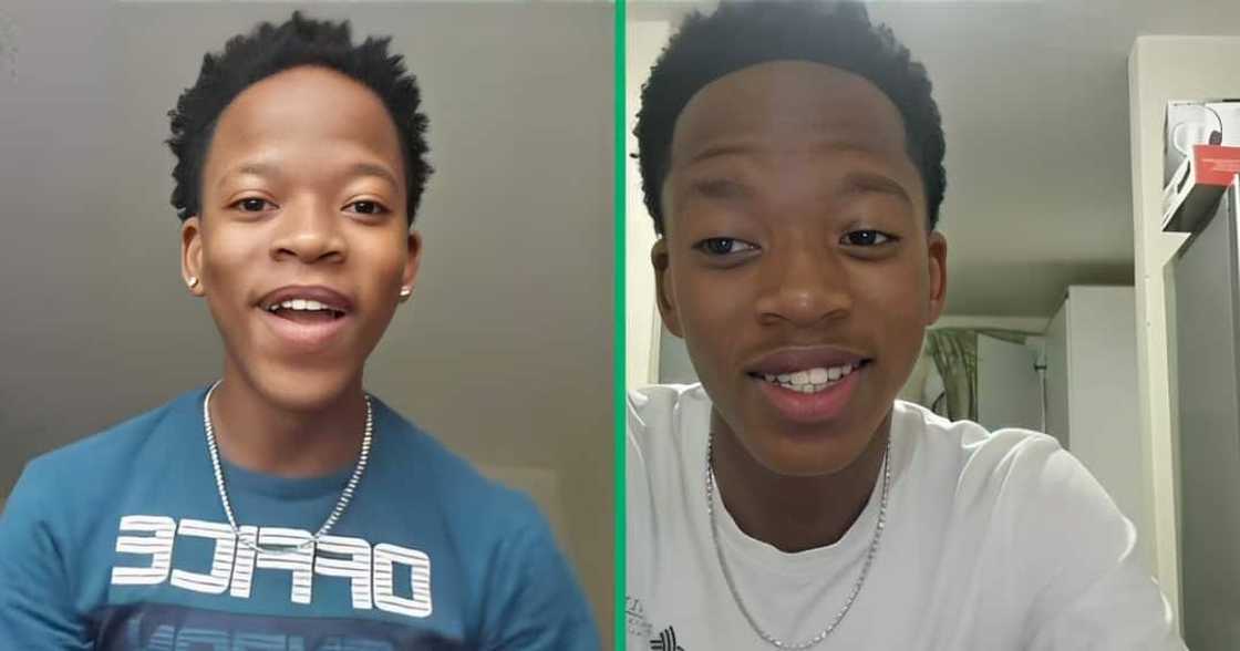 A TikTok video shows a man laughing at his brother for getting into trouble after he bunked school. A TikTok video shows a man laughing at his brother for getting into trouble after he bunked school.