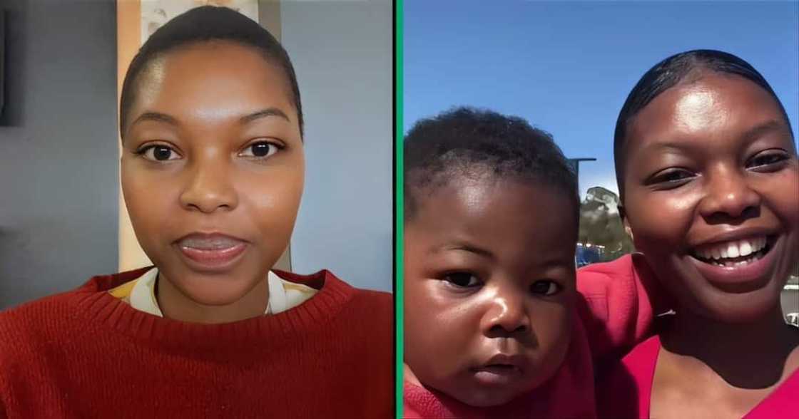 A TikTok video of a woman showcasing the prices of her baby stuff. A TikTok video of a woman showcasing the prices of her baby stuff.