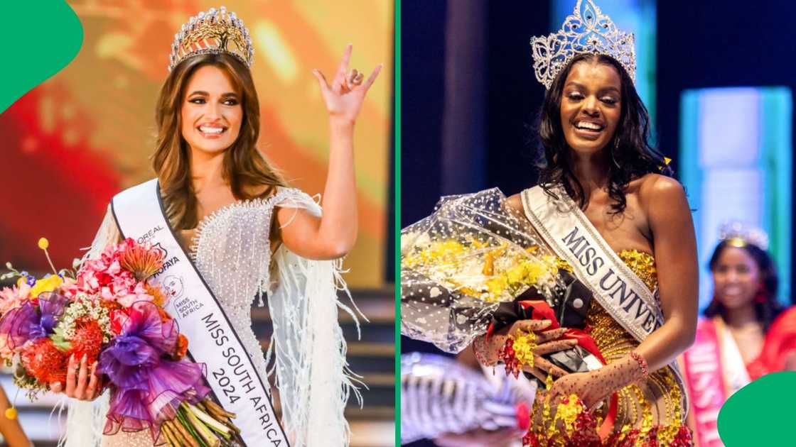 Mia Le Roux congratulates Chidimma Adetshina Mia Le Roux congratulates Chidimma Adetshina