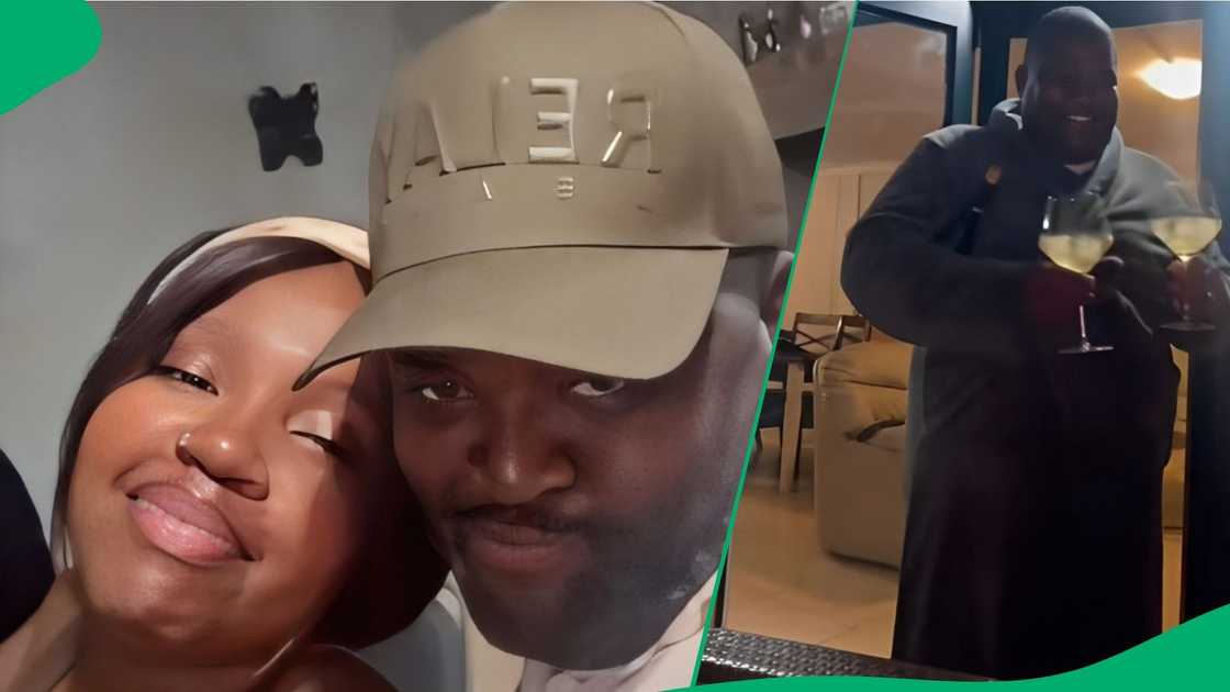 A woman showed her dad's support in a TikTok video A woman showed her dad's support in a TikTok video