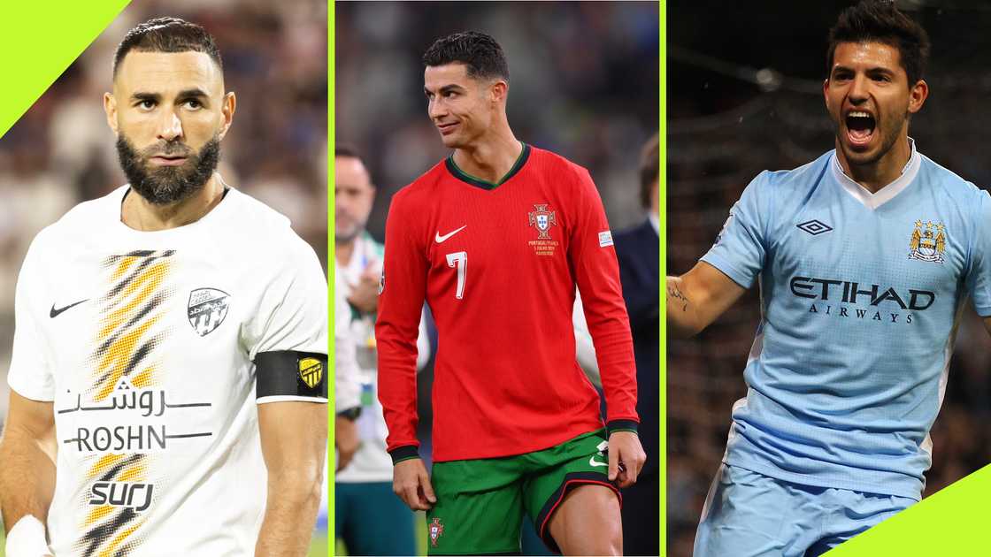 Karim Benzema and Sergio Aguero lead the top five football stars who have ventured into content creation, as Ronaldo makes his YouTube debut. Karim Benzema and Sergio Aguero lead the top five football stars who have ventured into content creation, as Ronaldo makes his YouTube debut.
