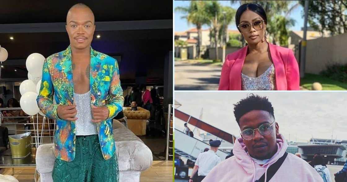 Somizi Mhlongo, Thembi Seete and JR