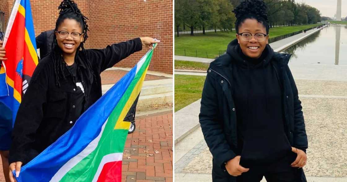 A young woman is happy to teach Zulu in America A young woman is happy to teach Zulu in America