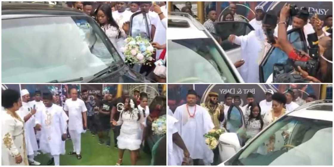 Nigerian man stuns his wife with 2 cars on their wedding anniversary Nigerian man stuns his wife with 2 cars on their wedding anniversary