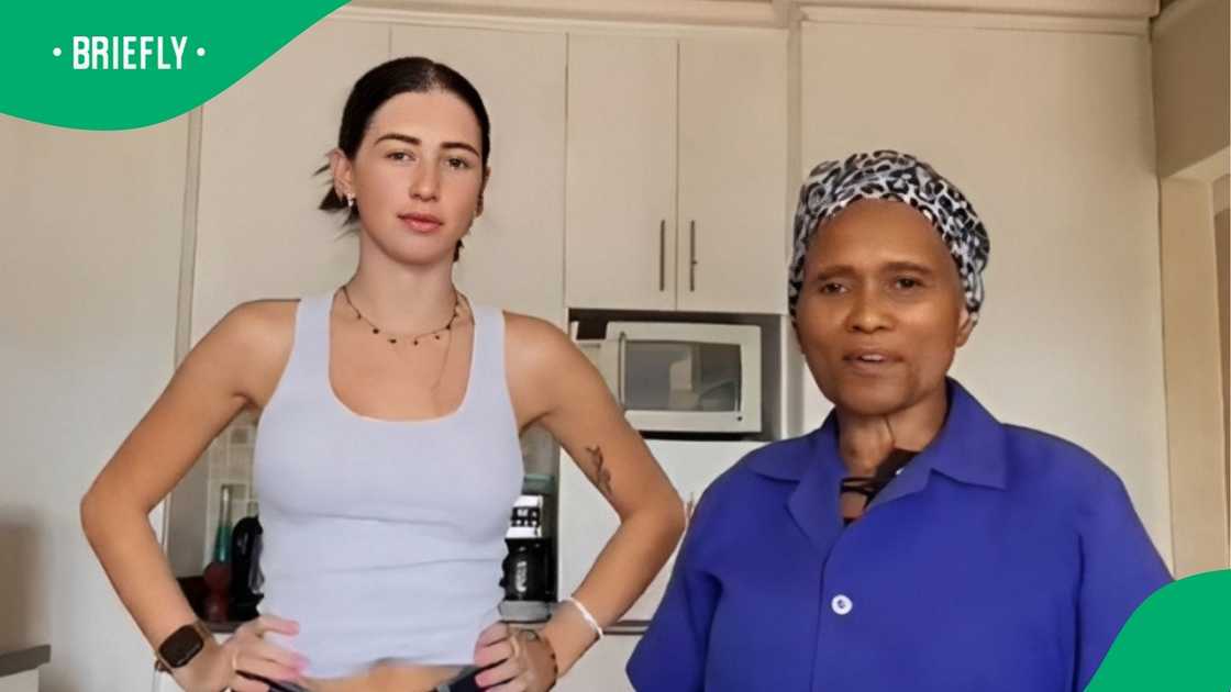 Woman shows love for domestic worker who raised her
