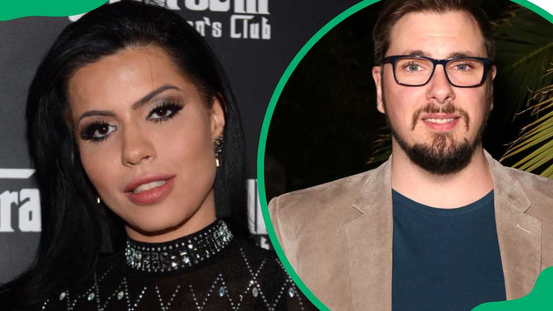 Larissa Lima during her 2019 official divorce party (L). Colt Johnson at Gentille Chhun's home in 2019 (R)