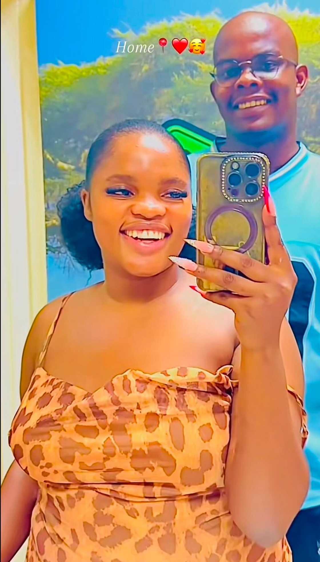 A woman showcased her bae's hilarious home vs public antics in a TikTok.