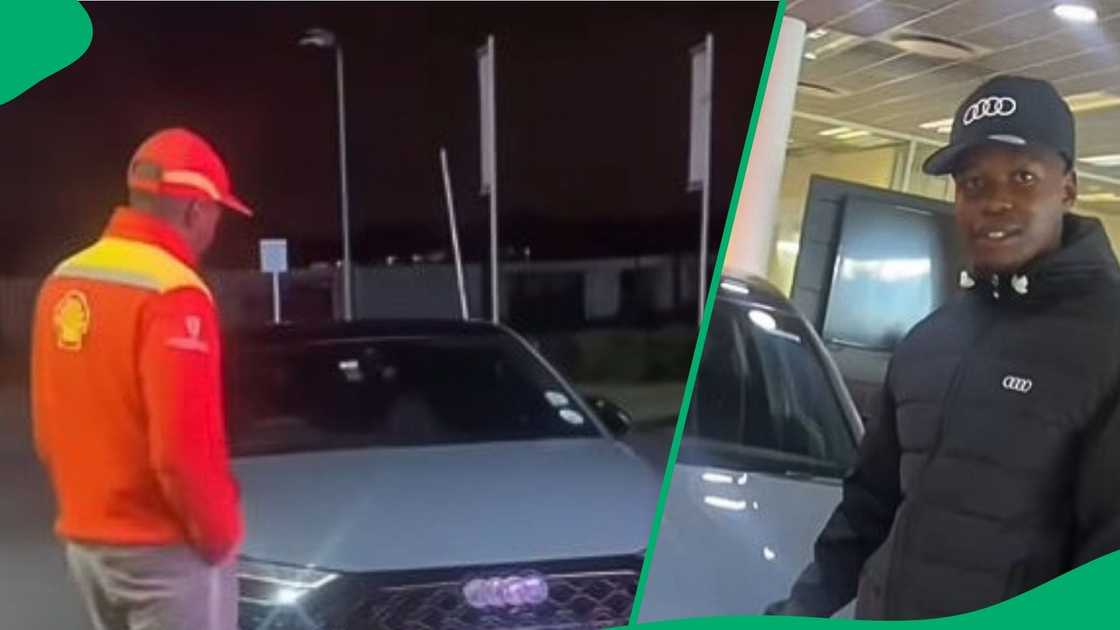 Shell petrol attendant gets job offer after manifesting Audi RS3