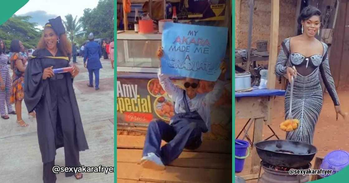 Akara seller jubilates as she becomes first graduate in her father's lineage, says she broke generational curse Akara seller jubilates as she becomes first graduate in her father's lineage, says she broke generational curse