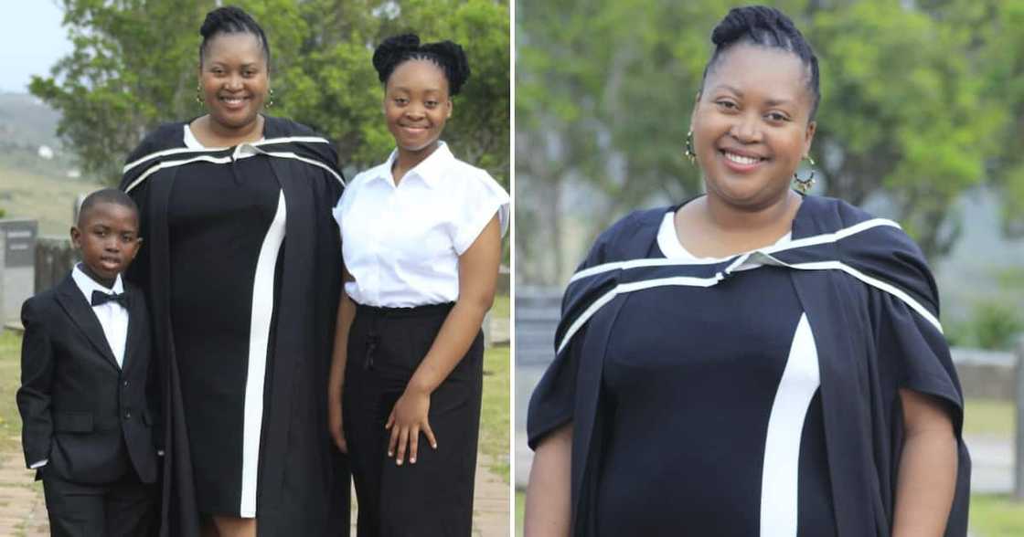 A single mother is thrilled about obtaining her master's degree in journalism A single mother is thrilled about obtaining her master's degree in journalism