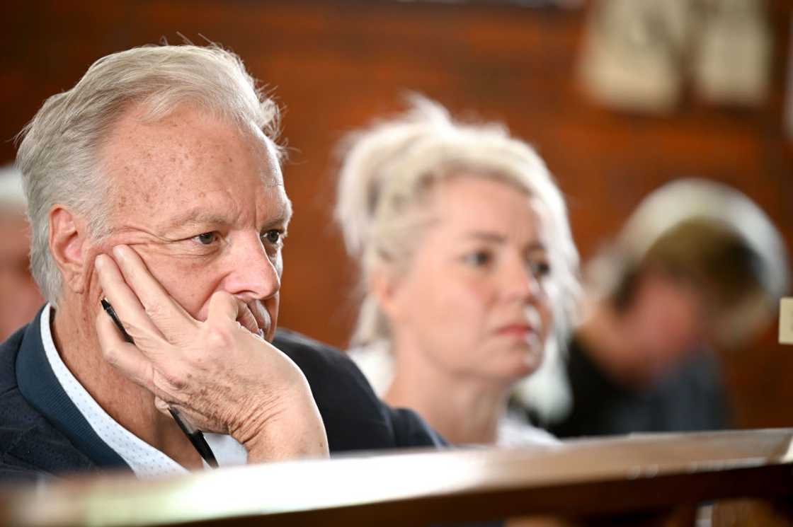 Louis Liebenberg and his wife in court