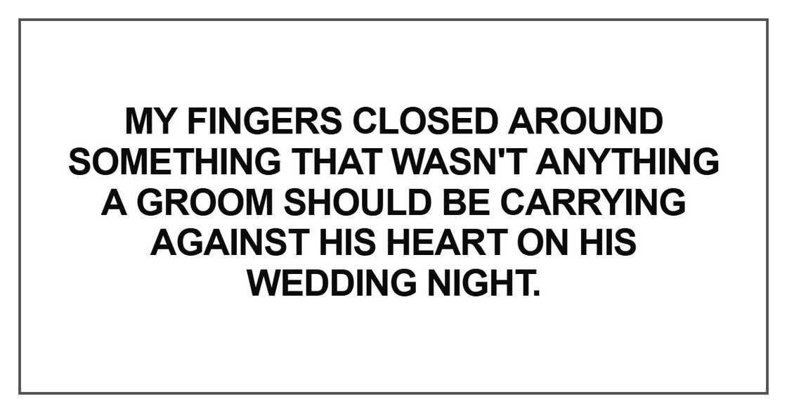 My fingers closed around something My fingers closed around something