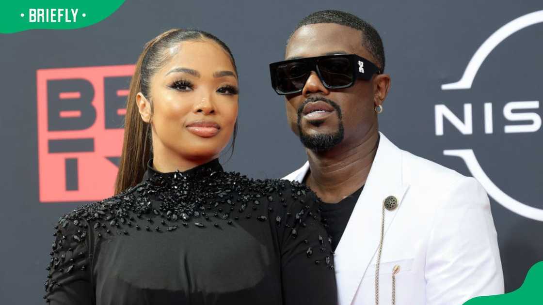 Princess Love and Ray J at the 2022 BET Awards at Microsoft Theater