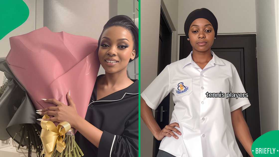 A pupil impressed South Africans with her matric dance outfit.