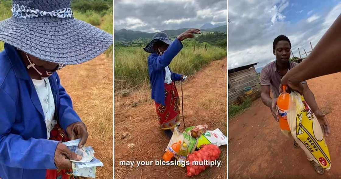 Gogo blessed with goods by BI Phakathi Gogo blessed with goods by BI Phakathi