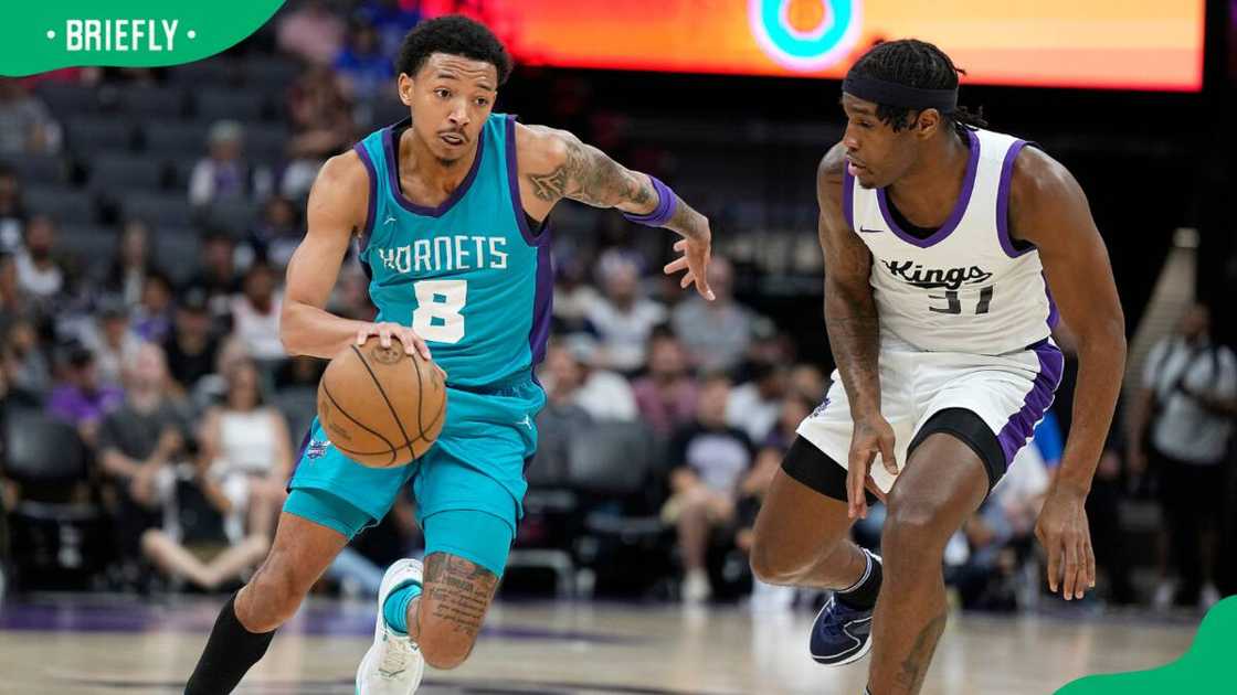 Nick Smith Jr. and Kenan Blackshear at Golden 1 Center