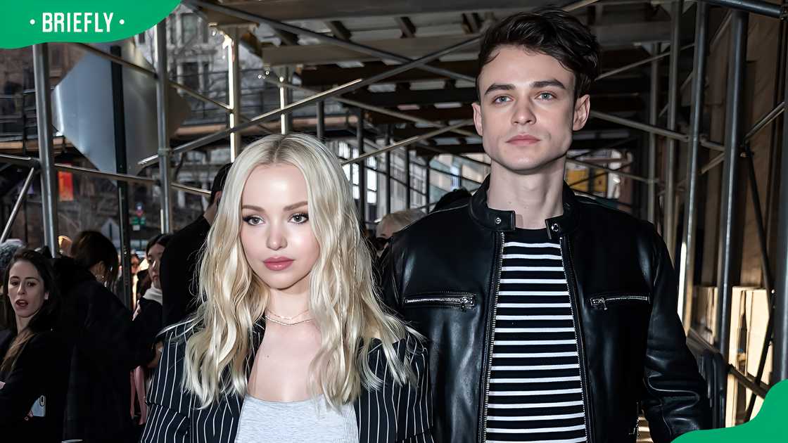 Dove Cameron and Thomas Doherty in NYC