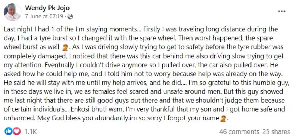 Stranded woman, kindness, social media, Mzansi Stranded woman, kindness, social media, Mzansi